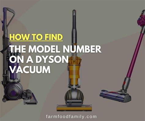 where to find dyson vacuum model number